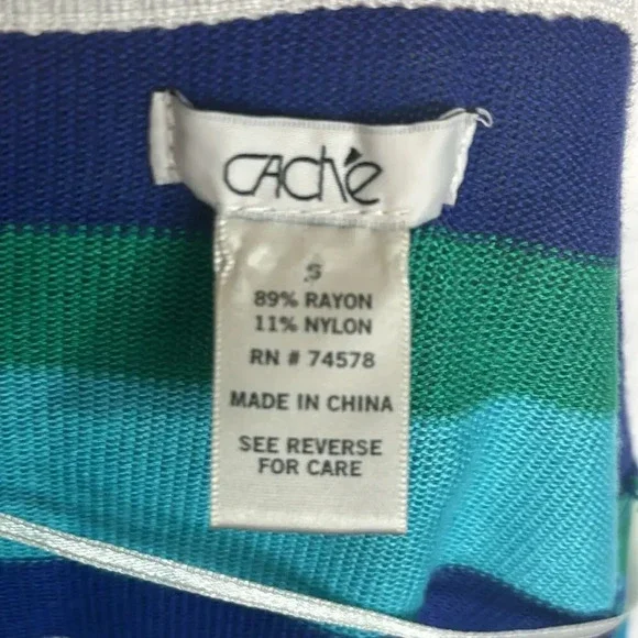 Cache 00s Striped Sweater Cardigan - Picture 3 of 3